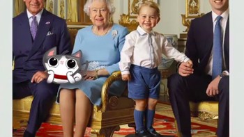Kala Bobby foto bersama dengan keluarga kerajaan Inggris. Foto: instagram.com/bobbythek4t/