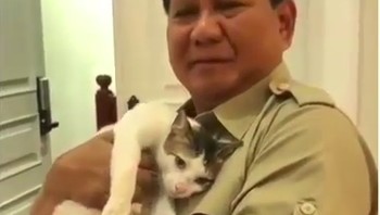 Prabowo diketahui memiliki seekor kucing. Foto: instagram