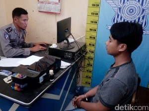 Takut Terkena Razia, Pemuda di Pekalongan Tabrak Polisi