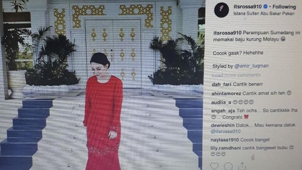 Rossa Pakai Baju Kurung Melayu, Netter: Afgan Cepet Deh Nih Halalin!