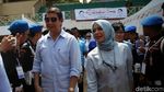 Momen Prabowo Minum Susu di Deklarasi Gerakan Emas