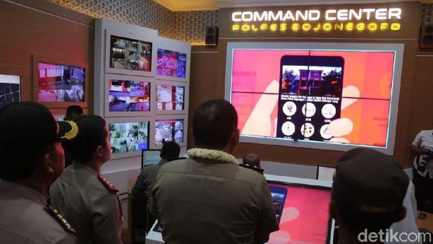 Madrim Comamnd Center Polres Bojonegoro Diapresiasi Kapolda Jatim