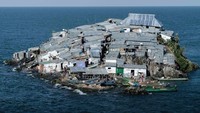 Inilah Pulau Migingo, pulau terpadat di Afrika. Luasnya kurang dari 2.000 meter persegi, tapi dihuni lebih dari 500 orang penduduk. (Yasuyoshi Chiba/AFP/Getty Images)