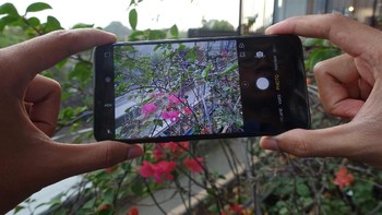 Kamera Realme C1 memberikan banyak fitur diantaranya mode potrait, AI beauty dan smart image editing. Foto: detikINET/Josina