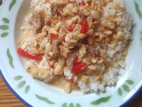nasi sambal tumpang untuk sarapan