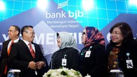 Pada triwulan III-2018 itu juga total aset Bank BJB tercatat menembus angka Rp 114,1 triliun. Semua itu diungkapkan dalam analyst meeting triwulan III-2018  di Hotel Ritz Carlton Pacific Place, Jakarta, Kamis (25/10/2018). Foto: dok. BJB