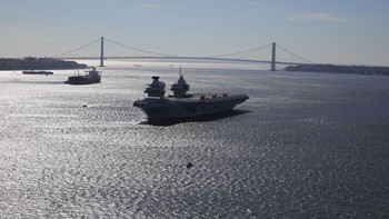 HMS Queen Elizabeth baru akan dioperasikan secara penuh oleh miiter Inggris pada tahun 2021. Foto: Getty Images