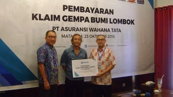 Aswata Cairkan Klaim untuk Korban Gempa Lombok
