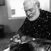 Penulis dan petualang Ernest Hemingway diketahui sebagai penyayang kucing, dan dia memiliki beberapa kucing peliharaan di rumahnya. Setelah meninggal, rumahnya di Florida, Amerika Serikat, dijadikan museum dan tempat tinggal bagi 54 kucing. Foto: Dok. Johnny Times