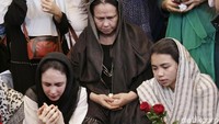 Ayah Arumi Bachsin meninggal dunia. Foto: Palevi S/detikFoto