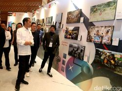 Momen Jokowi Buka Pameran IdeaFest 2018