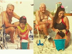 Foto Lucu Kala Mengulang Momen Masa Kecil