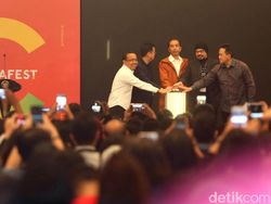 Momen Jokowi Buka Pameran IdeaFest 2018