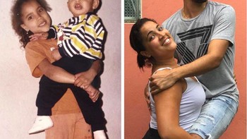 Adik laki-laki yang tetap dianggap kecil oleh sang kakak. (Foto: Brightside)