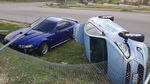 Mobil-mobil Rusak Parah Dihempas Topan Yutu di Amerika Serikat