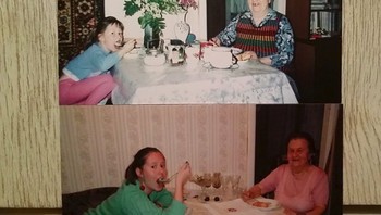 Makan bersama nenek. (Foto: Brightside)