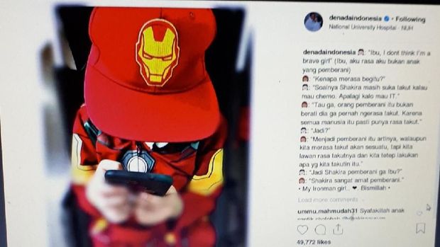 Bikin Mewek! Cara Denada Kuatkan Shakira Jalani Kemoterapi