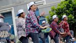 Gaya Kece Sri Mulyani Dance Korea di Hari Oeang ke-72