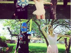 Foto Lucu Kala Mengulang Momen Masa Kecil