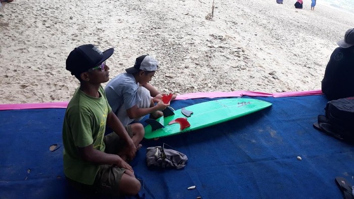 Sempat Terkendala Ombak di Gunungkidul, Surfer Kecil ini ke Semifinal