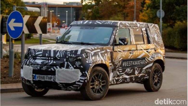 Spy shot Defender di jalanan Foto: Land Rover Spy shot Defender di jalanan Foto: Land Rover