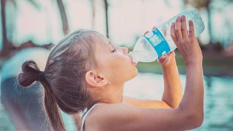 Ilustrasi minum air putih/ Foto: Istock Ilustrasi minum air putih/ Foto: Istock