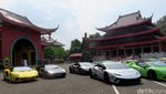 Pawai Puluhan Lamborghini Curi Perhatian Warga Semarang