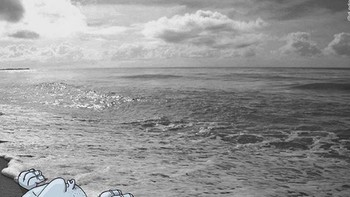 Berselimutkan air laut pantai. (Foto: Lucas Levitan)