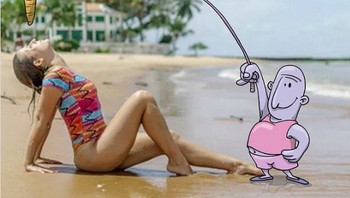 Sebelum menjadi seorang ilustrator, lucas hanyalah pekerja kantoran biasa. Namun setelah mengalami kecelakaan yang unik yakni ketiban batu bata dari atap gedung ia pun mengalami perubahan untuk hidupnya. (Foto: Lucas Levitan)