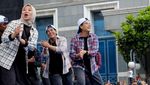 Gaya Kece Sri Mulyani Dance Korea di Hari Oeang ke-72