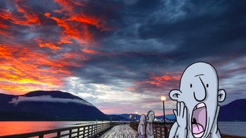 Dari foto itulah ia mulai berimajinasi secara liar dengan memasukan karakter-karakter lucu hingga konyol. (Foto: Lucas Levitan)