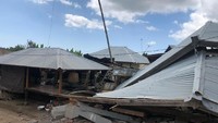 Kecamatan Tanjung, Lombok Utara, menjadi salah satu wilayah yang terkena dampak gempa terparah (Foto: Dok. Tim Penerangan Kogasgabpad)