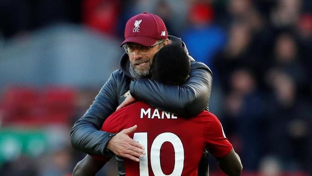 Sadio Mane mencetak dua gol ke gawang Cardiff City.