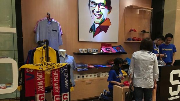 Atribut 'Vote 02' Dijual di Acara Enterpreneur yang Dihadiri Sandi