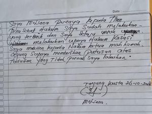 Jeritan Meliana dari Balik Penjara