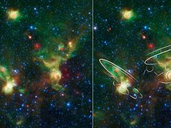 Deretan Nebula Menawan Tangkapan Teleskop Spitzer NASA