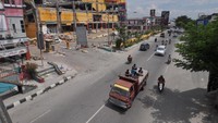 Kondisi lalu lintas di Palu yang sudah mulai kembali mendekati normal (Foto: Dok. ANTARA FOTO/Mohamad Hamzah/wsj)
