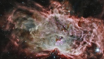 Sedangkan ini adalah Flame Nebula. Letaknya sekitar 1.400 tahun cahaya dari Bumi. Foto: NASA