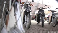 Begini penampakan Honda Astrea Series yang mejeng di Jakarta Custom Culture di JIExpo Kemayoran, Jakarta.