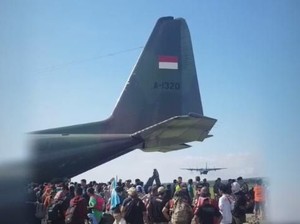Kisah Menegangkan Penerbang Hercules Pertama Landing Pasca Gempa Palu