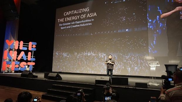 Saat Erick Thohir Ucapkan Terima Kasih ke Sandiaga di Milenial Fest