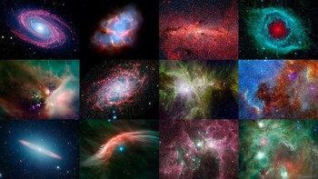 Masih banyak nebula dan bahkan galaksi yang berhasil diabadikan oleh teleskop luar angkasa Spitzer yang telah berada di antariksa selama 15 tahun. Foto: NASA
