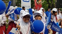 Para pelajar ini tampak antusias mengikuti acara yang digelar di kuningan, Jakarta, Sabtu (27/10/2018). Foto: dok. BRI