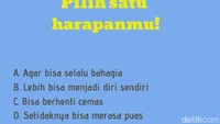 Poin untuk pilihan A=1; B=3; C=2; D=4. (Foto: detikHealth)