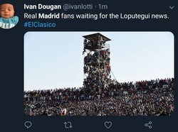 Lopetegui yang belakangan dirumorkan bakal dipecat, bakal ditunggu kelanjutan nasibnya oleh banyak fans Madrid usai dihajar Barcelona. (Foto: Twitter @ivanlotti)