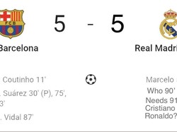Madrid diolok bisa mengejar skor 1-5 menjadi 5-5 dengan tambahan empat kata Siapa Butuh Cristiano Ronaldo. (Foto: Twitter @TrollFootball)