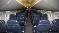 Lebar kabin Concorde sekitar 2,63 meter. Sedikit lebih lebar dari kabin Jet Bombardier Regional saat ini. Berlorong tunggal, konfigurasi tempat duduknya dua-dua (Suzanne Plunkett/CNN)