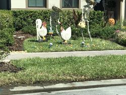 Unik! Dekorasi Halloween Rumah Ini Berubah Setiap Hari