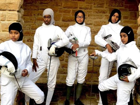 Potret Kelompok Hijabers Cilik Pakai Kostum Anggar Viral di Medsos