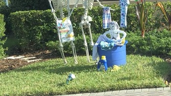 Tengkorak ternyata punya cucian juga ya. Foto: Twitter @sami_grayce